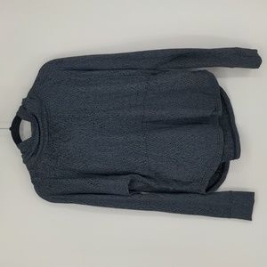 Lululemon Pick Up The Pace Long Sleeve SIze 8 Luon Spray Jacquard Blue Black